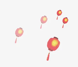 中国风红灯笼免抠