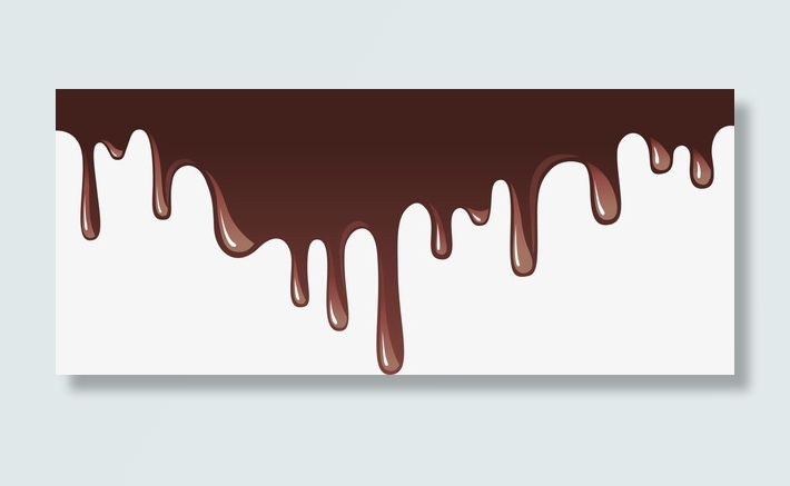 咖啡色巧克力液体免抠