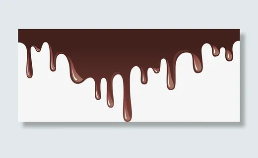咖啡色巧克力液体免抠