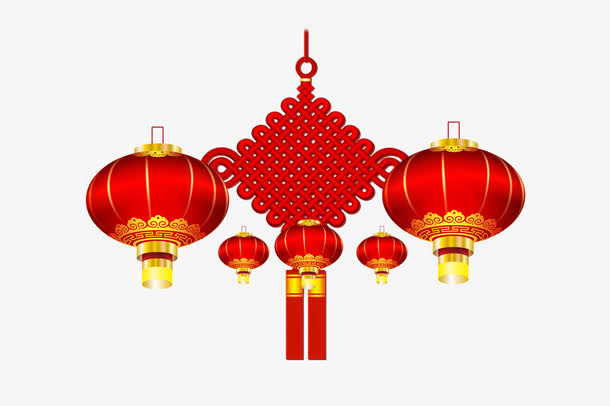 灯笼中国结免抠