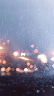 天空下雨了彩绘红色光晕免抠