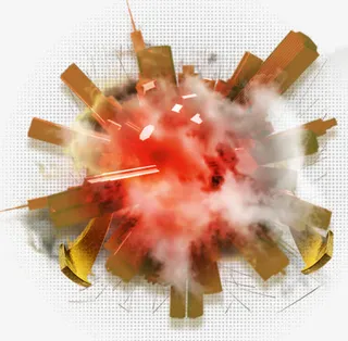 爆炸烟雾图免抠