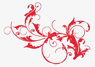 妖娆的花纹免抠