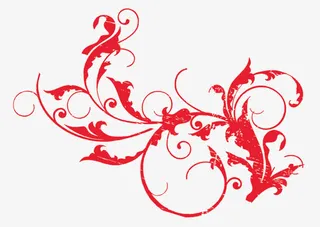 妖娆的花纹免抠