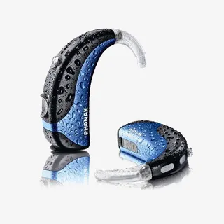 蓝色助听器免抠素材免抠