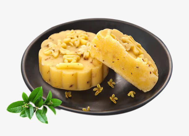 盘里的桂花糕免抠