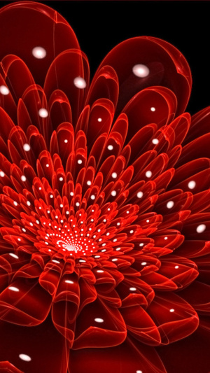 红色光效花朵背景图高清