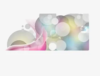 梦幻多彩气泡免抠