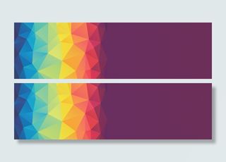 淘宝彩色几何形banner 背景高清