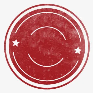 红色底纹星星装饰图片免抠