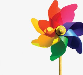 中秋节彩色大风车免抠