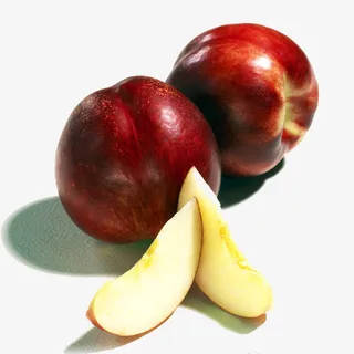 切开的新鲜油桃免抠