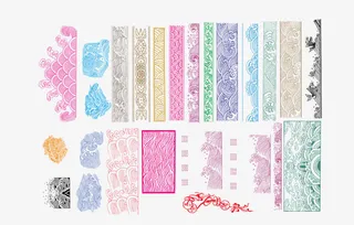 中国风祥云底纹免抠