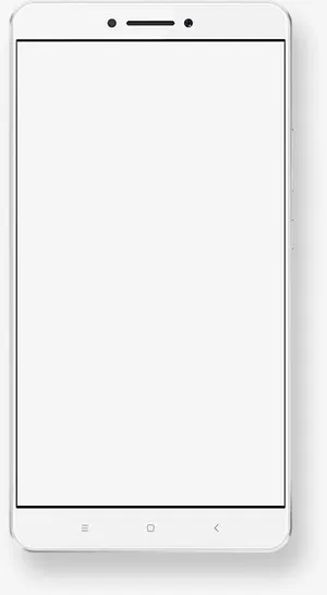 手机白色屏幕模板免抠