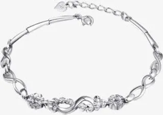 钻石白金手链七夕免抠