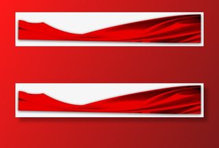 红色大绸缎免抠