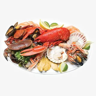 一盘海鲜龙虾免抠 一盘海鲜龙虾免抠