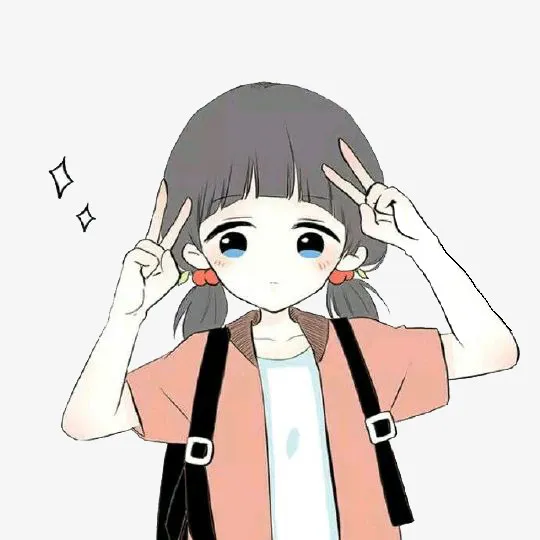 拍照中的小女生免抠