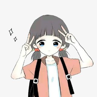 拍照中的小女生免抠