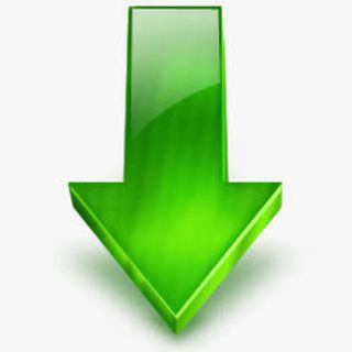 绿色向下箭头装饰免抠