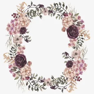 清新花环免抠