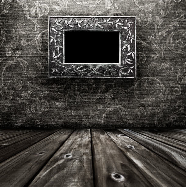 墙壁装饰画框高清免抠