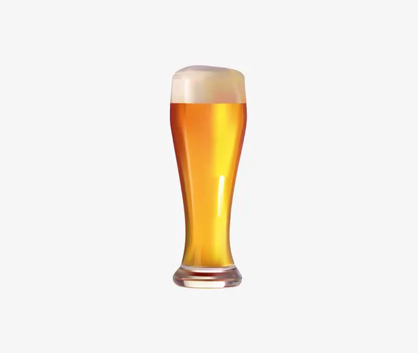 透明玻璃啤酒杯矢量图免费下载免抠