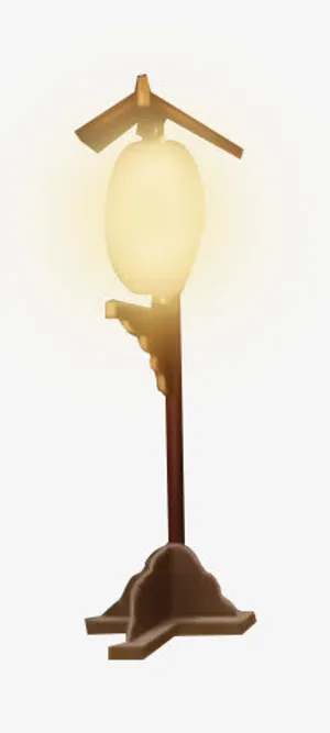 卡通灯笼 朦胧灯光免抠