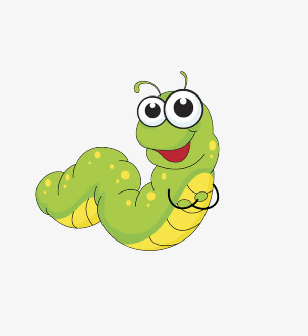 卡通毛毛虫免抠