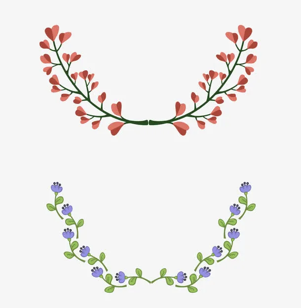 小花分页符免抠