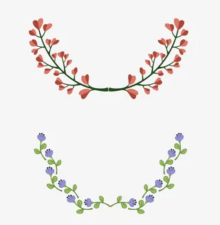 小花分页符免抠