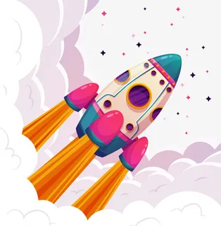 小火箭太空科幻战舰免抠