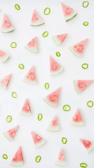 西瓜点缀高清素材免抠