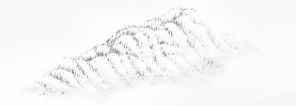 中国风山水水墨画免抠