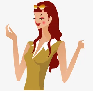 时尚有魅力女人免抠