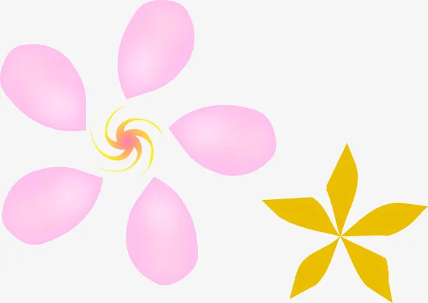 粉色樱花小花瓣免抠