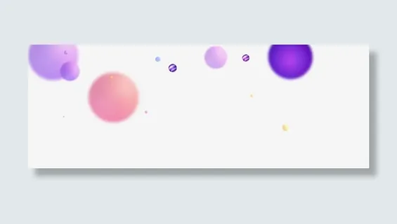 紫色渐变圆球飞舞免抠