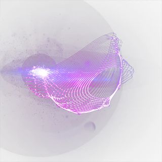 紫色渐变动感线条光矢量免抠