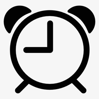 闹钟logoPNG线条免抠