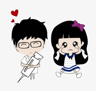 爱哭的小女孩免抠