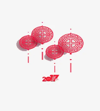 新年喜庆灯笼免抠