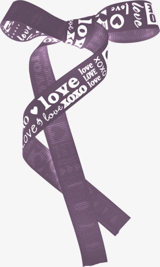 卡通手绘英文字母丝带蝴蝶结免抠