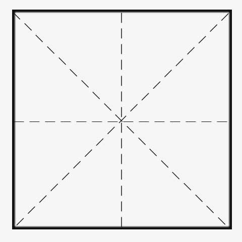 手绘扁平风格田字格免抠