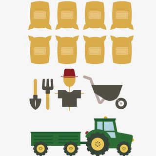 农场饲料和工具免抠