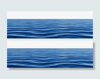 波浪 矢量 浪花海平面免抠