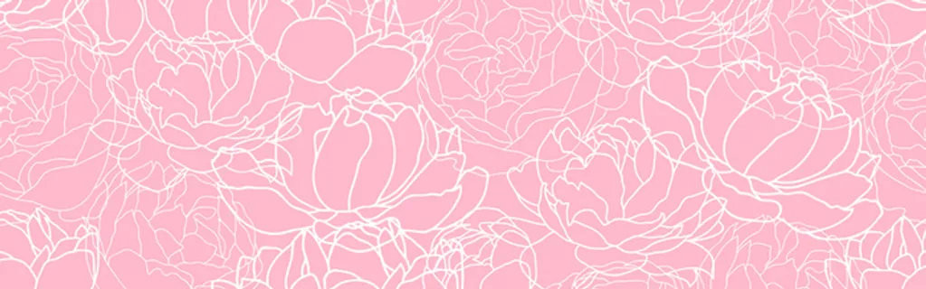 粉色扁平花纹背景banner高清