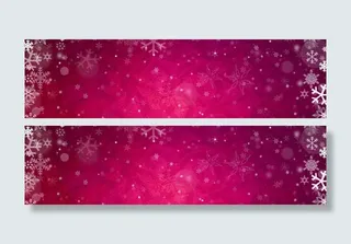 雪花创意banner背景图