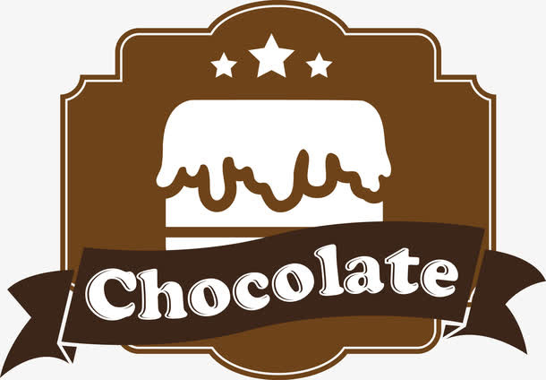 巧克力蛋糕的LOGO免抠