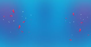 蓝色几何宽屏背景