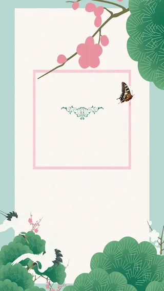 简约春季招聘H5背景素材高清